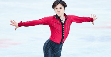 Boy figure skater