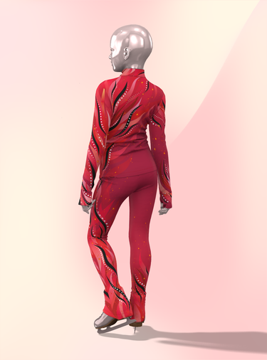 Figure Skating Outfit Two Pieces Set - INFERNO - Jacket & Pants