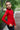 Long sleeve Turtleneck Ice Skating Jacket - RED