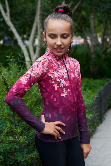 Long sleeve Turtleneck Ice Skating Jacket - SAKURA