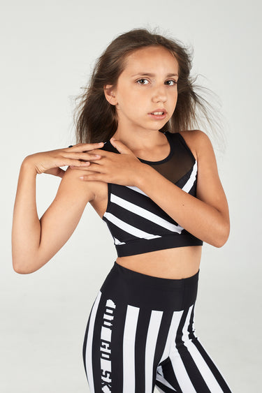 Sleeveless Sport Crop Top - BEETLEJUICE