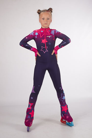 Figure Skating Overall Body Suit - FLASH JUNIOR STAR