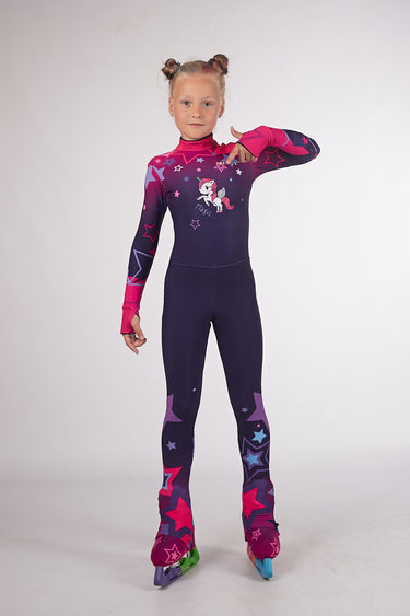 Figure Skating Overall Body Suit - JUNIOR STAR