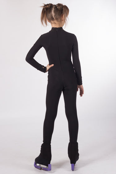 Figure Skating Overall Body Suit - BLACK
