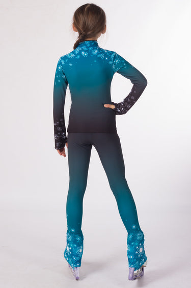 Figure Skating Outfit Two Pieces Set - EMERALD TORELLA - Jacket & Pants