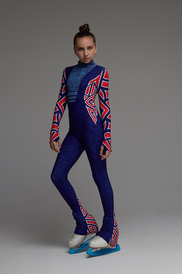 Figure Skating Overall Body Suit - AZTEC