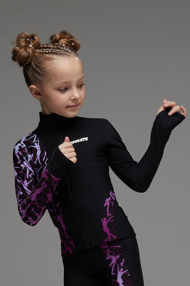 Figure Skating Outfit Two Pieces Set - OLIMPIA PURPLE - Jacket & Pants