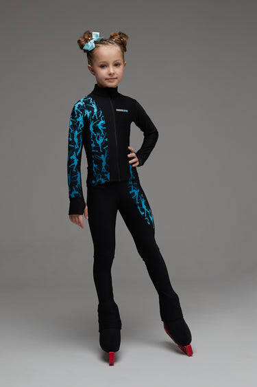 Figure Skating Outfit Two Pieces Set - OLIMPIA INDIGO - Jacket & Pants