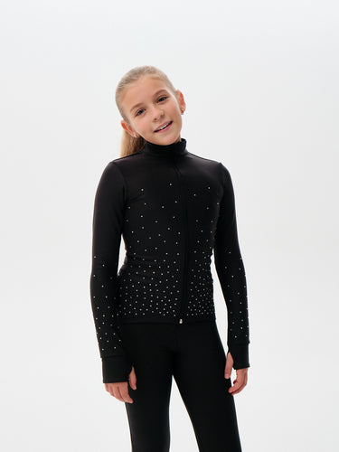 Two Pieces Outfit With Rhinestones - Dark Florentia B - Jacket & Pants