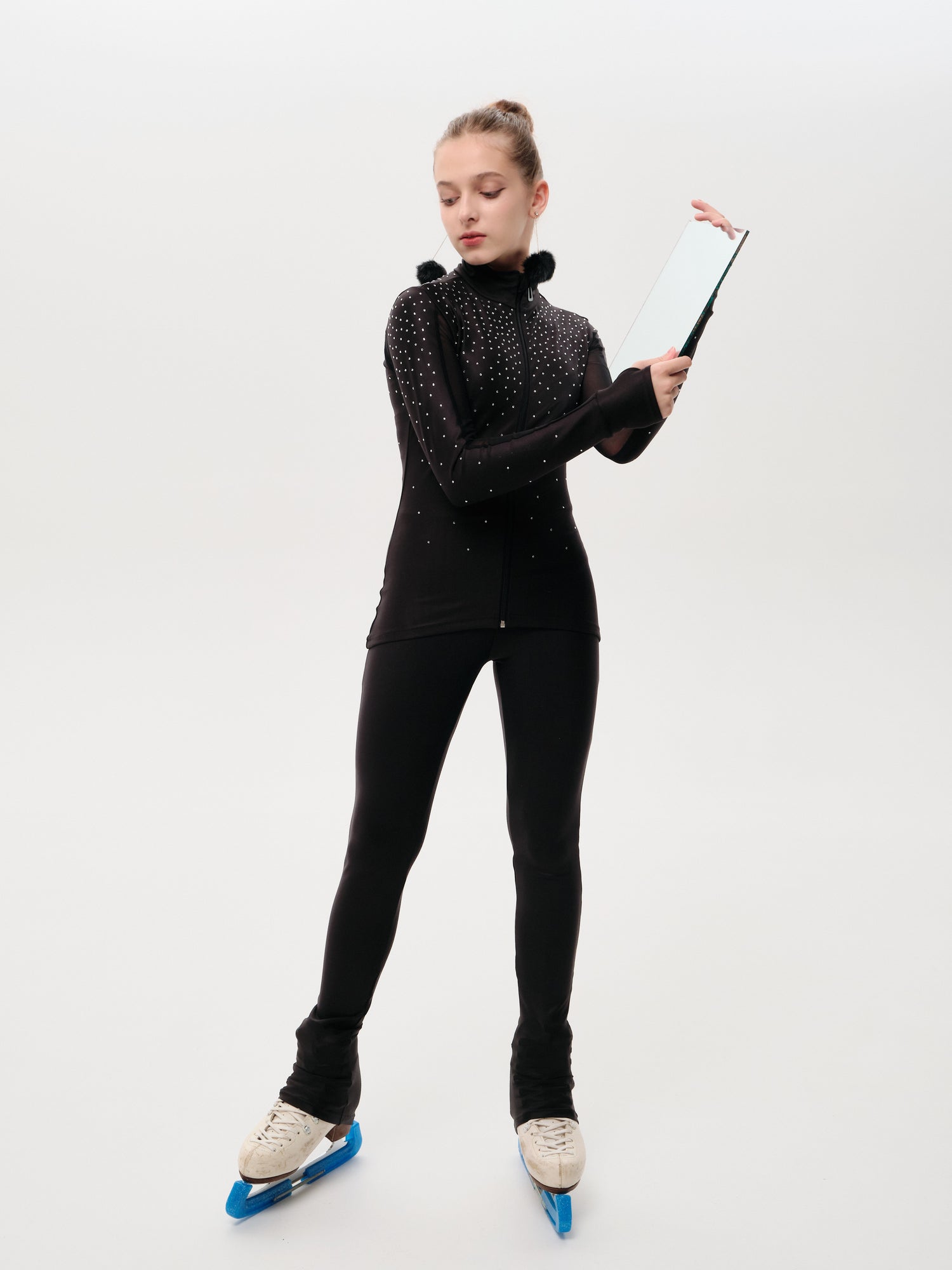 Two Pieces Outfit With Rhinestones - Volterra B - Jacket & Pants