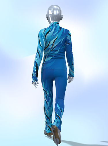 Figure Skating Outfit Two Pieces Set - RIVER - Jacket & Pants