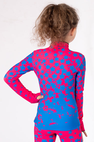Figure Skating Jacket - BLUE & RED STARS