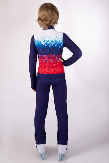 Figure Skating Outfit Two Pieces Set - CRYSTAL CLASSIC - Jacket & Pants