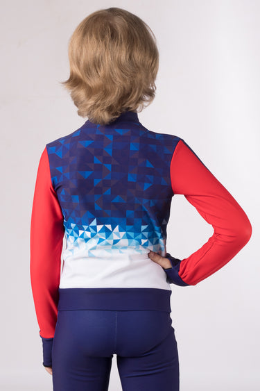 Figure Skating Jacket -  CRYSTAL RED