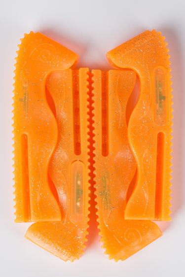 LED light skate guards -  CARROT ORANGE - Set
