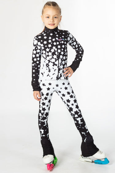 Figure Skating Pants - WHITE STARS
