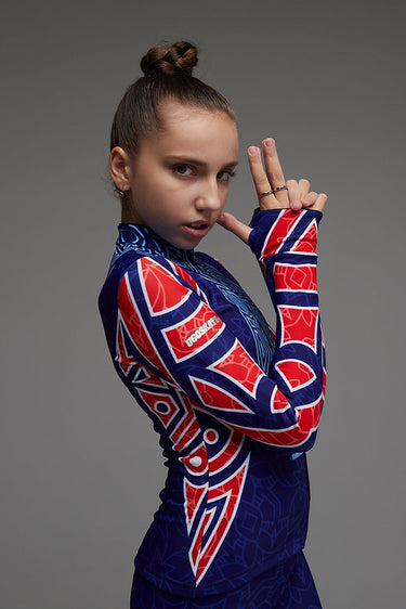 Figure Skating Outfit Two Pieces Set - AZTEC - Jacket & Pants