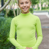 Neon top on model — front