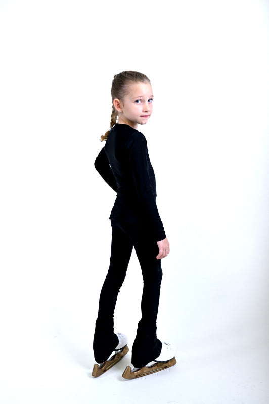 Ensemble deux pièces de tenue de patinage artistique - RADO Noir - Veste et pantalon