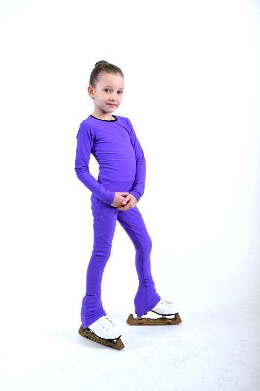 Ensemble deux pièces de tenue de patinage artistique - RADO Violet - Veste et pantalon