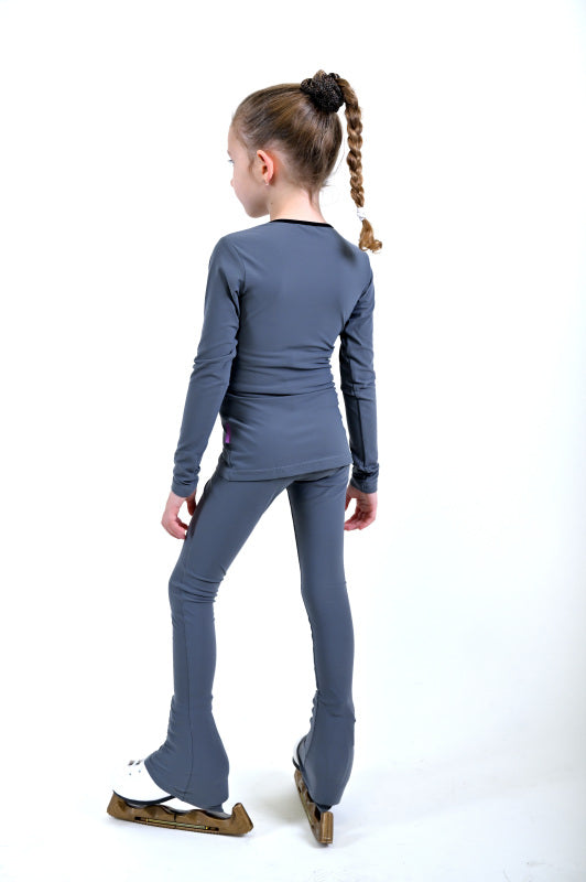 Figure Skating Outfit Two Pieces Set - RADO Grey - Jacket & Pants