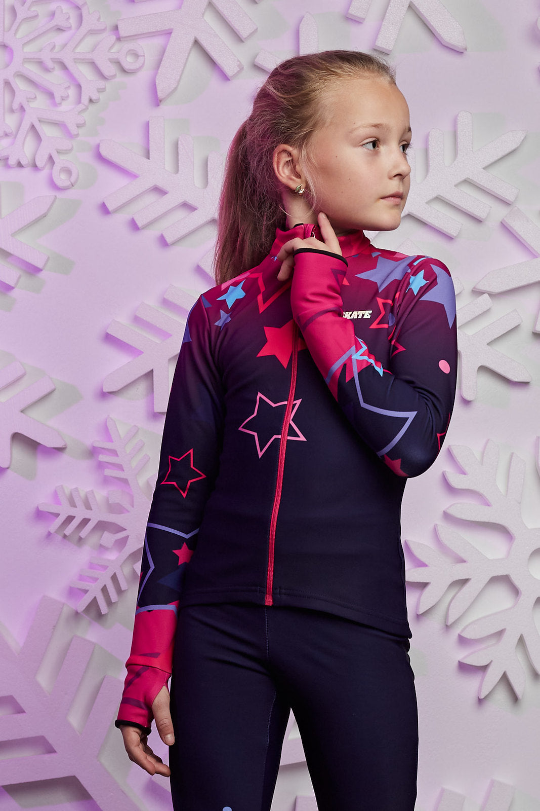 Figure Skating Outfit Two Pieces Set - JUNIOR STAR - Jacket & Pants